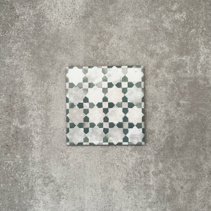 Berber Mequinez Green | Moroccan Style | 15cm x 15cm