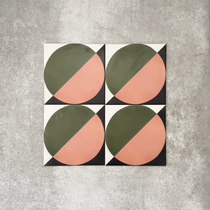 Abstract Moon | Patterned Tile | 20cm x 20cm
