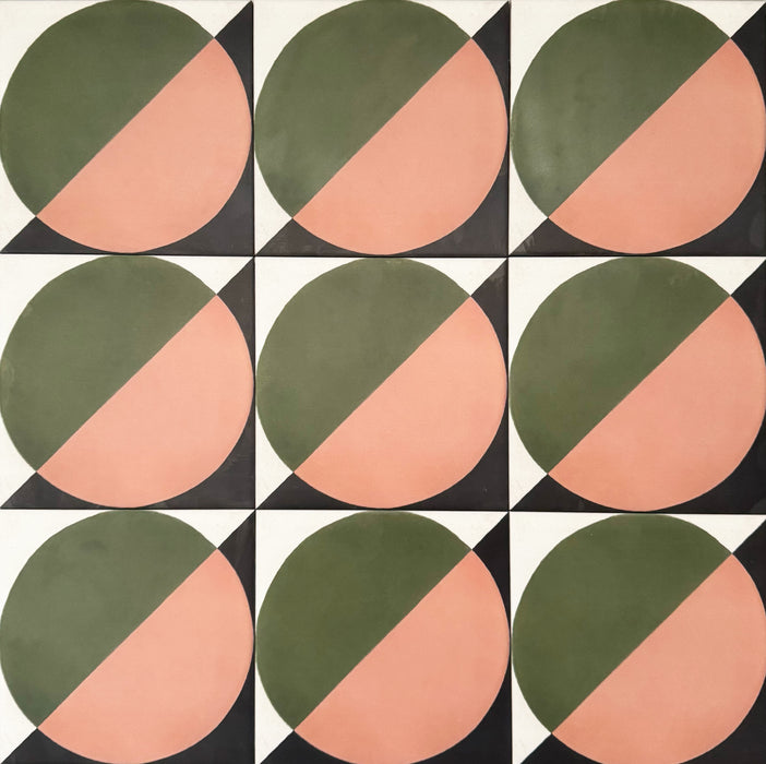 Abstract Moon | Patterned Tile | 20cm x 20cm