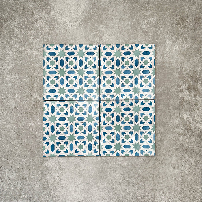Persia Mini Jadida Patterned Tile 15cm x 15cm