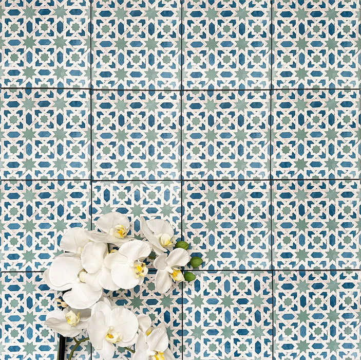Persia Mini Jadida Patterned Tile 15cm x 15cm