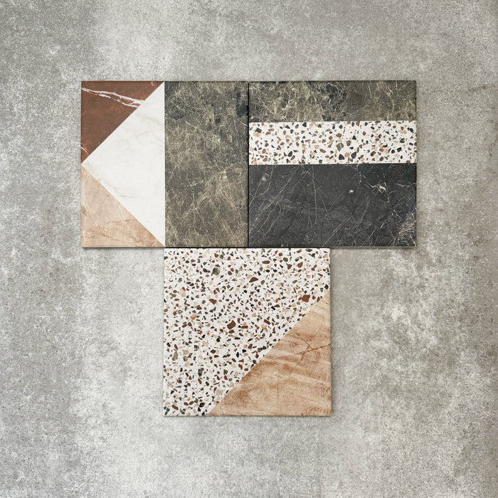 Turin Terrazzo Blanco Decor Patchwork | Terrazzo Style | 20cm x 20cm