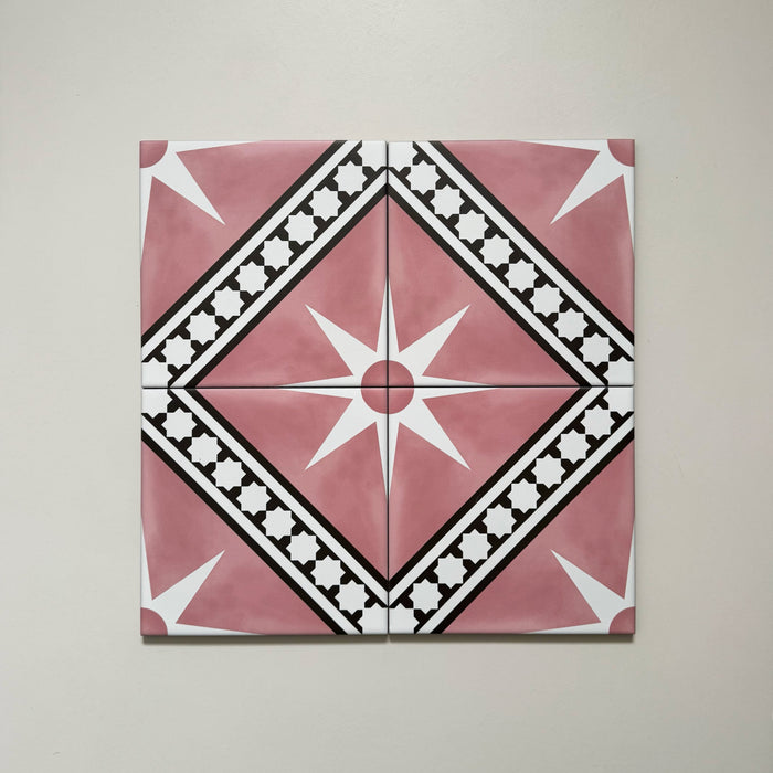 Gilgamesh Pink | Moroccan Style | 20cm x 20cm