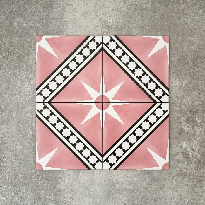 Gilgamesh Pink | Moroccan Style | 20cm x 20cm