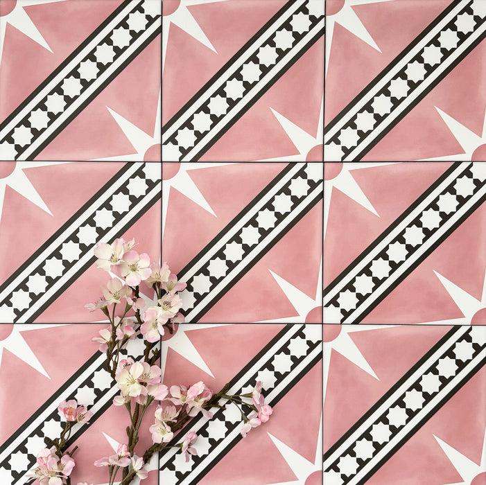 Gilgamesh Pink | Moroccan Style | 20cm x 20cm