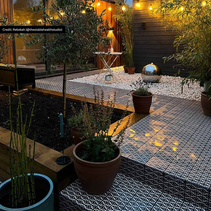 Marrakech L Mini Moroccan Porcelain Wall Floor Tile 15cm x 15cm