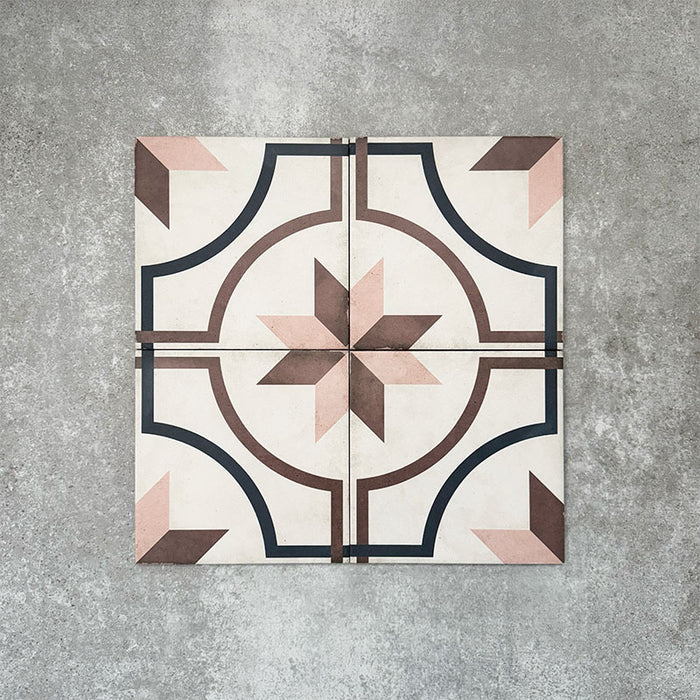 Viscount Rose | Victorian Style | Wall and Floor Tiles | 20cm x 20cm