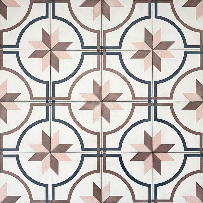 Viscount Rose | Victorian Style | Wall and Floor Tiles | 20cm x 20cm