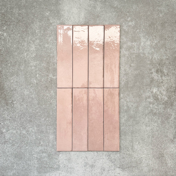 Nomad Rose Brick | Industrial Style Wall Tiles | 6cm x 24.6cm