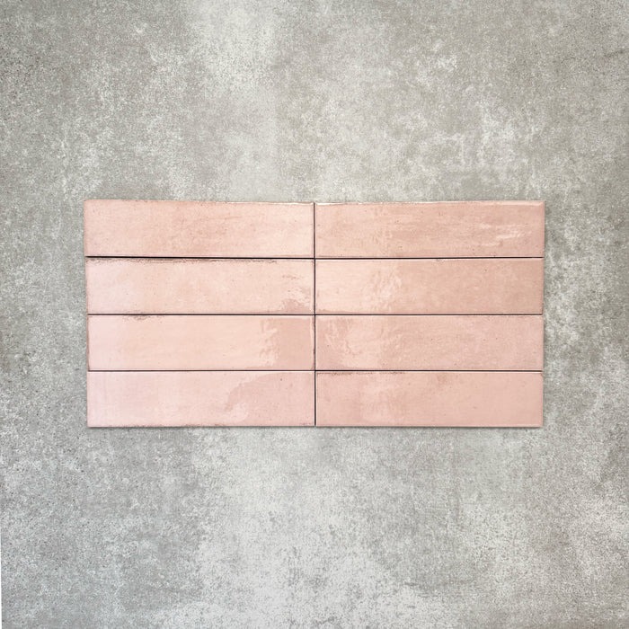 Nomad Rose Brick | Industrial Style Wall Tiles | 6cm x 24.6cm