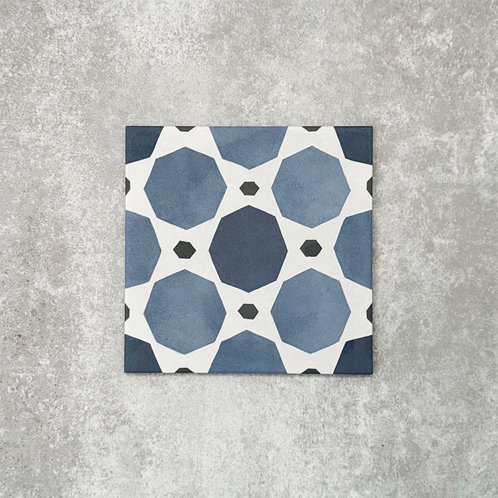 Viscount Sapphire | Victorian Style | Wall and Floor Tiles | 20cm x 20cm