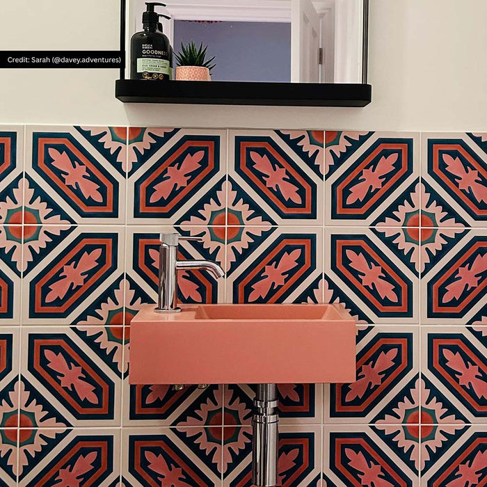 Conduit Street | Multicoloured  Victorian Tile  | 20cm x 20cm | Wall & Floor Tiles