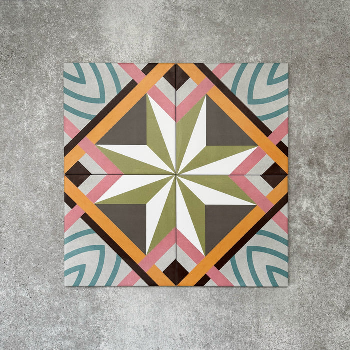 Cuba Star | Moroccan Style | 20cm x 20cm