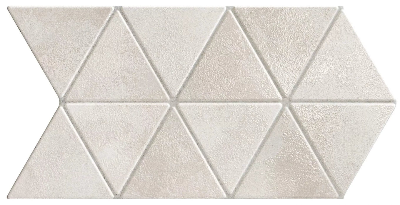 CUT TILE SAMPLE Enigma Lustre Glaze | Triangle Mist | Porcelain Wall and Floor Tile
