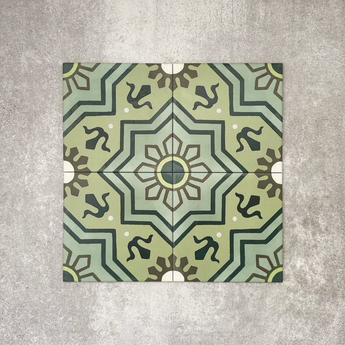 Balthazar Verde | Moroccan Style | 20cm x 20cm