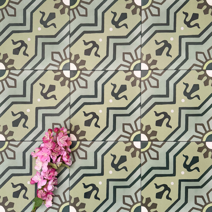 Balthazar Verde | Moroccan Style | 20cm x 20cm