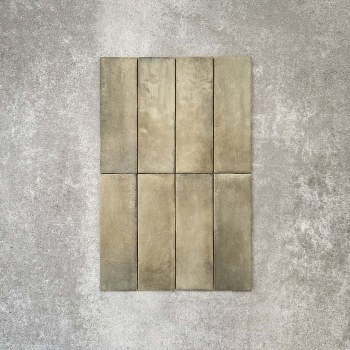 Zellige Weald Green Brick | Moroccan Style | 6.5cm x 20cm