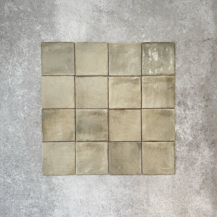 Zellige Weald Green Square | Moroccan Style | 10cm  x 10cm