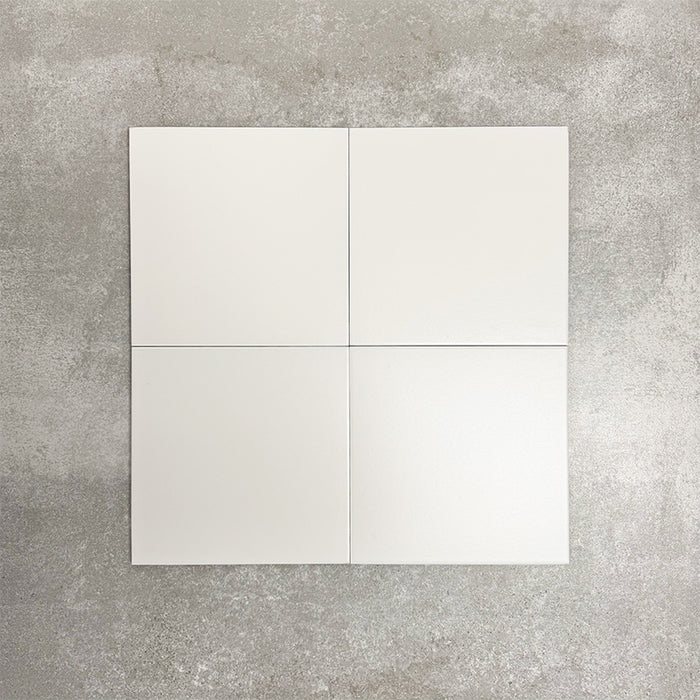 Chess White | Victorian Chequerboard Tile | 25cm x 25cm