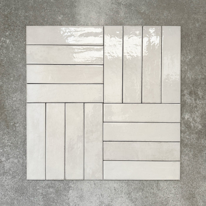 Nomad White Brick | Industrial Style Wall Tiles | 6cm x 24.6cm