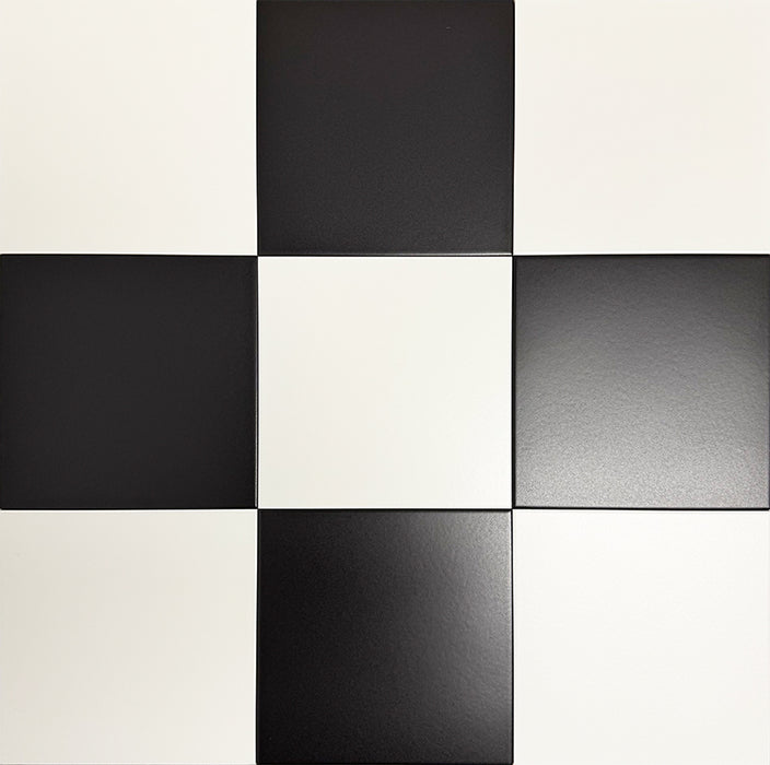 Chess White | Victorian Chequerboard Tile | 25cm x 25cm
