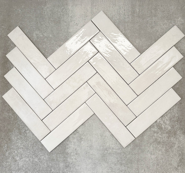Nomad White Brick | Industrial Style Wall Tiles | 6cm x 24.6cm