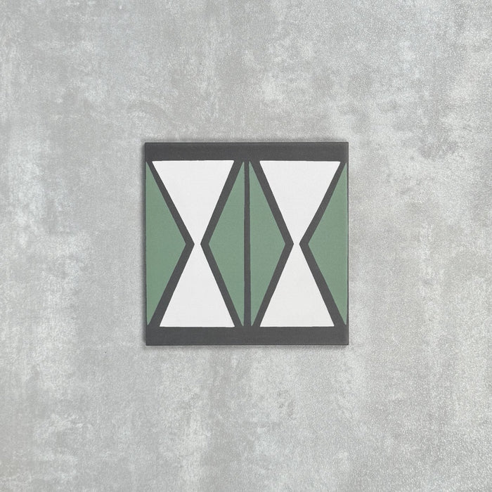 FULL TILE SAMPLE Abstract Hourglass 20cm x 20cm