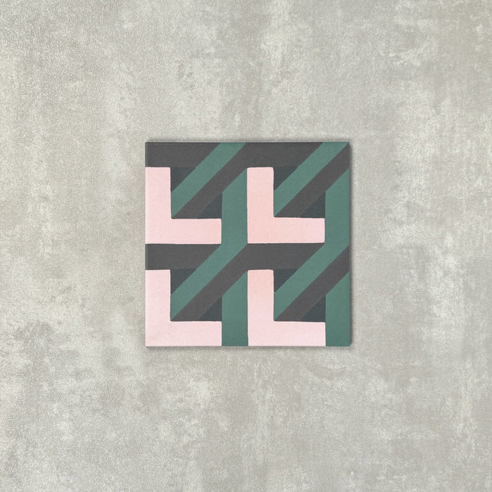 FULL TILE SAMPLE Abstract Lagoon 20cm x 20cm