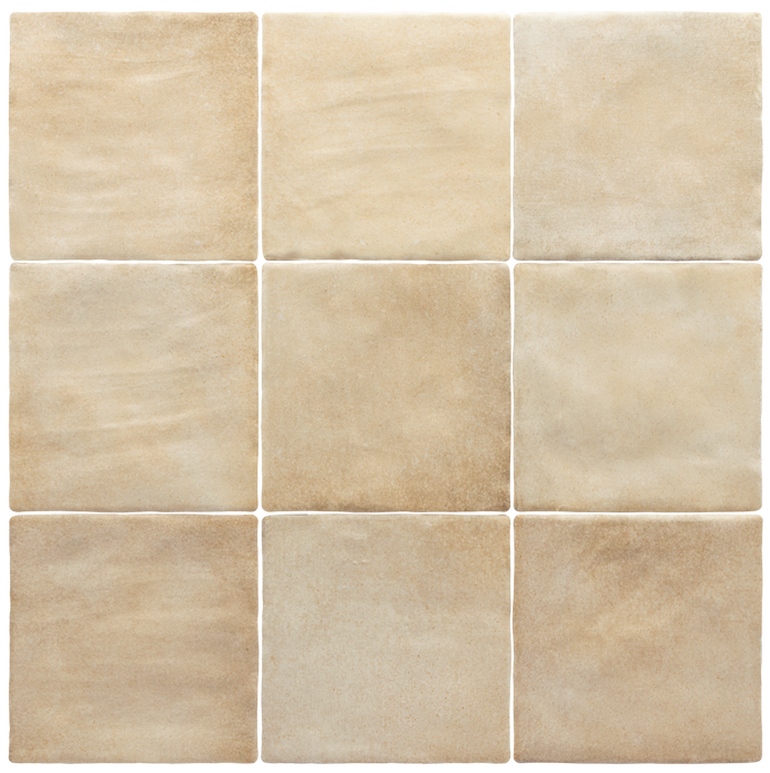 Zellige Arena Marfil Matt Square | Moroccan Style | 10cm x 10cm FULL TILE SAMPLE