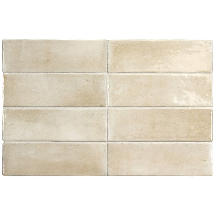 Benomar Moroccan Mini Brick GLOSS Canvas 5cm x 15cm FULL TILE SAMPLE