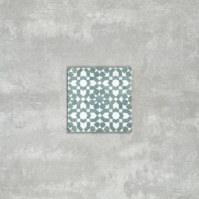 FULL TILE SAMPLE Berber Tetuan Green MINI 15cm x 15cm