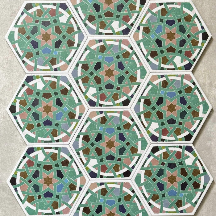 Babylon Byzantium Hexagon 18.7cm x 21.6cm