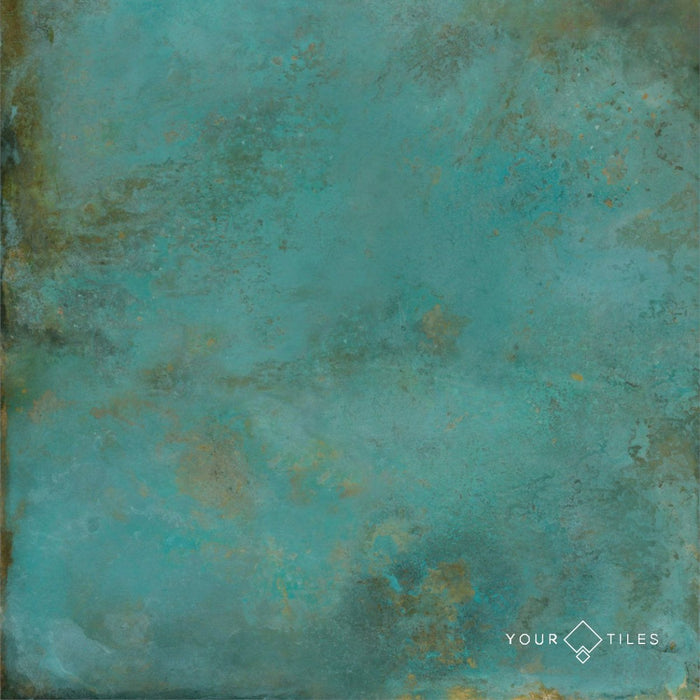 CUT TILE SAMPLE Verde Copper Oxide Metallic 60cm x 60cm
