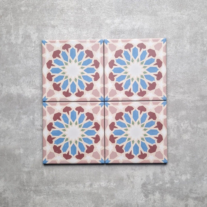 Cuba Mini Alwani15cm x 15cm Moroccan Tile