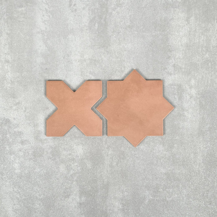 FULL TILE SAMPLES 1x Muscat Cotto Star 1x Muscat Cotto Cross