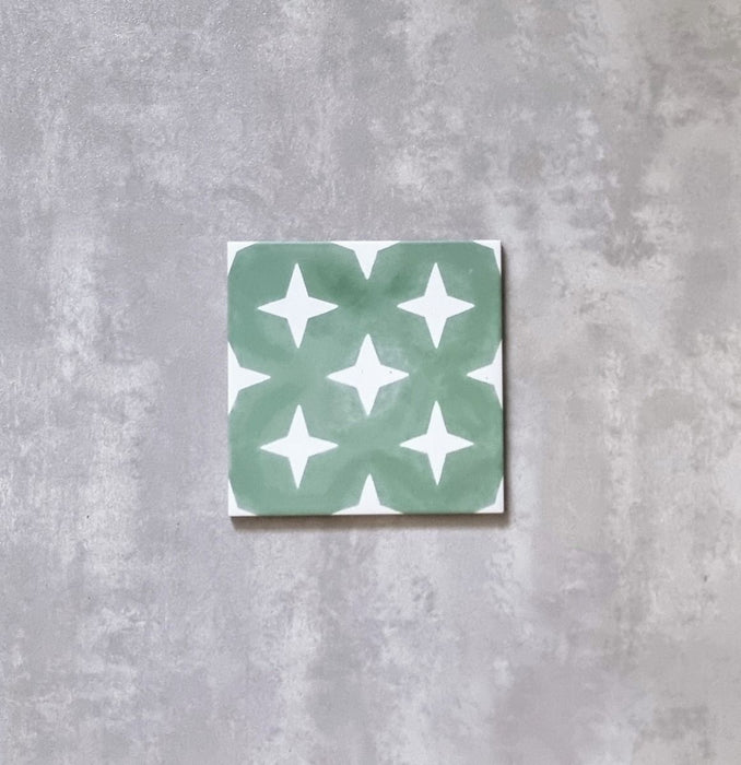 Soho |Green | Moroccan Tiles | Wall & Floor | 20cm x 20cm