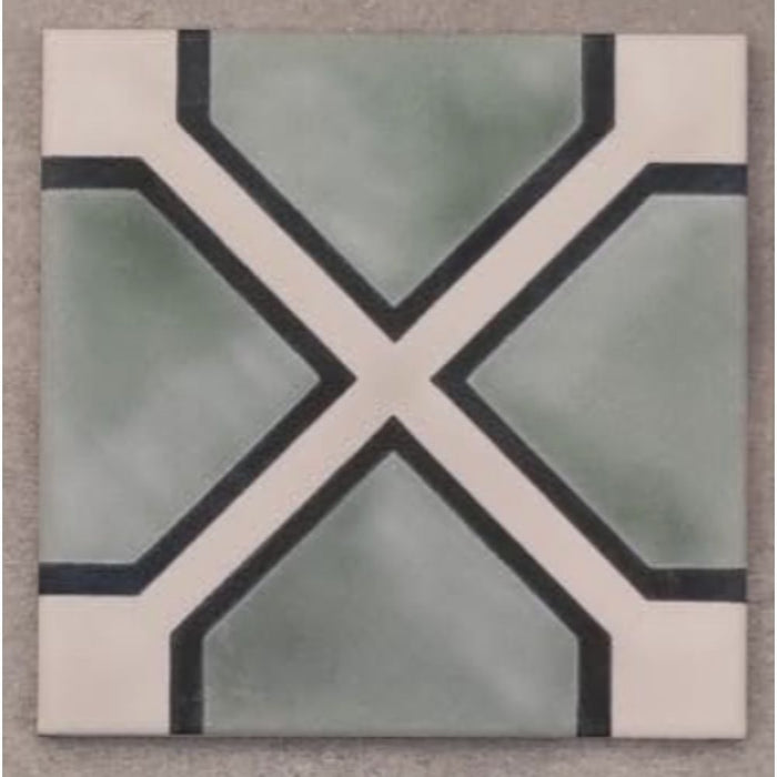 Kasbah Goliath Porcelain Wall and Floor Green Tile 20cm x 20cm