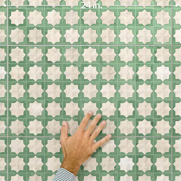 Zanzibar Moroccan Emerald Green 31 x 56cm Wall Tiles