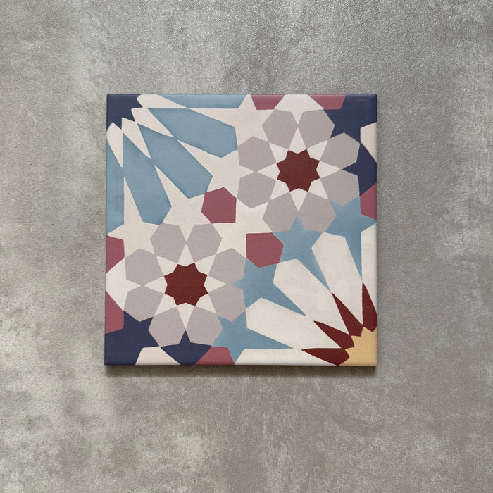 Fez Fiera Moroccan Pattern Tile 20cm x 20cm