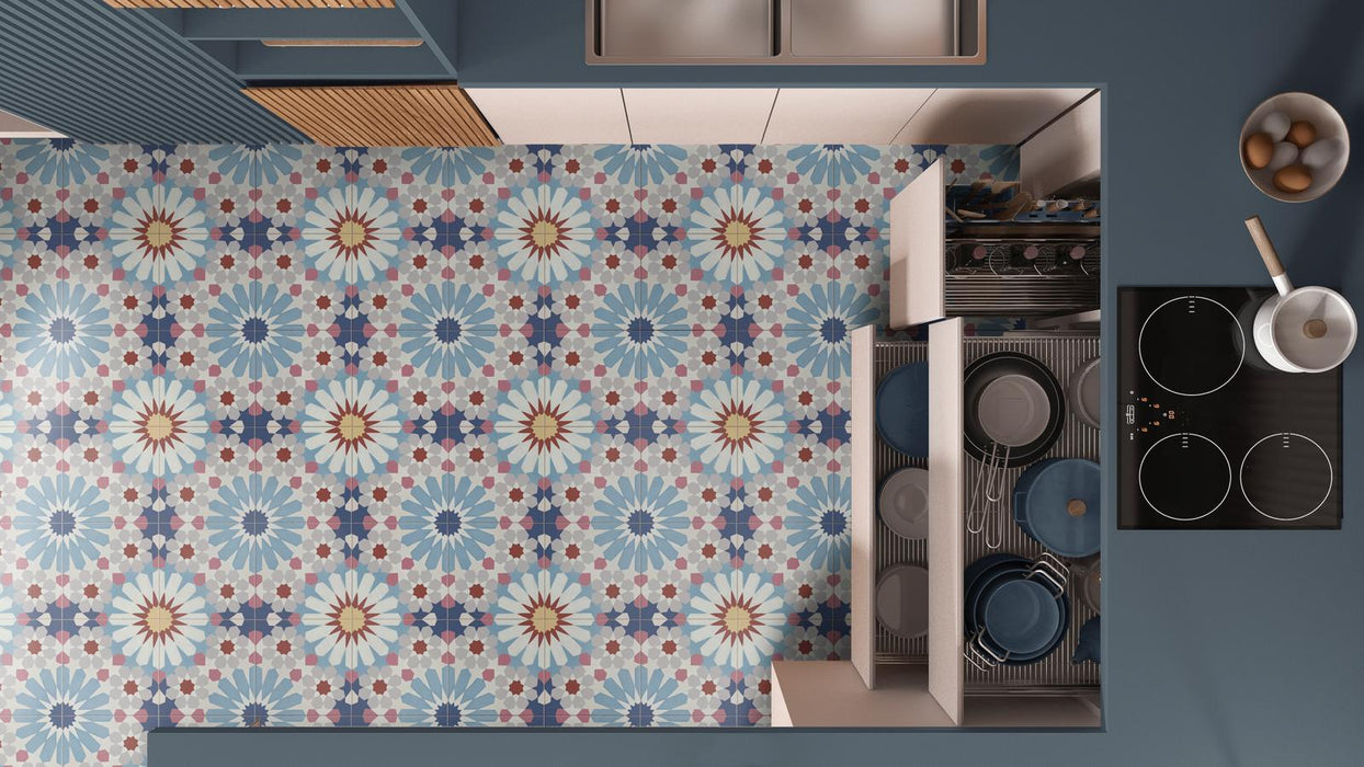 Fez Fiera Moroccan Pattern Tile 20cm x 20cm