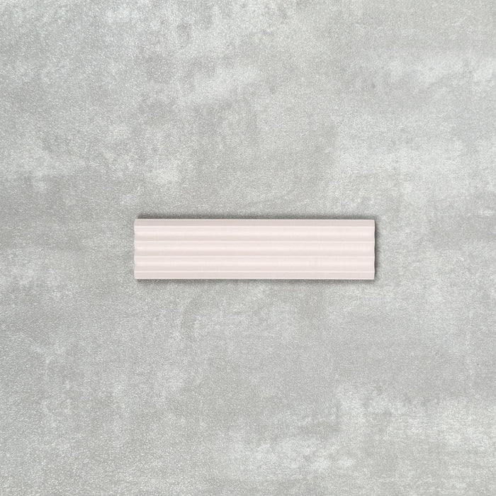 FULL TILE SAMPLE Gallery DECOR MATT Stony Pink Wall Tiles 5 x 20cm