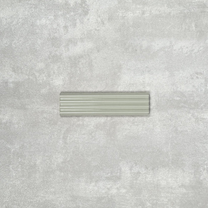 FULL TILE SAMPLE Gallery  DECOR GLOSS Tansy Green Wall Tiles 5 x 20cm