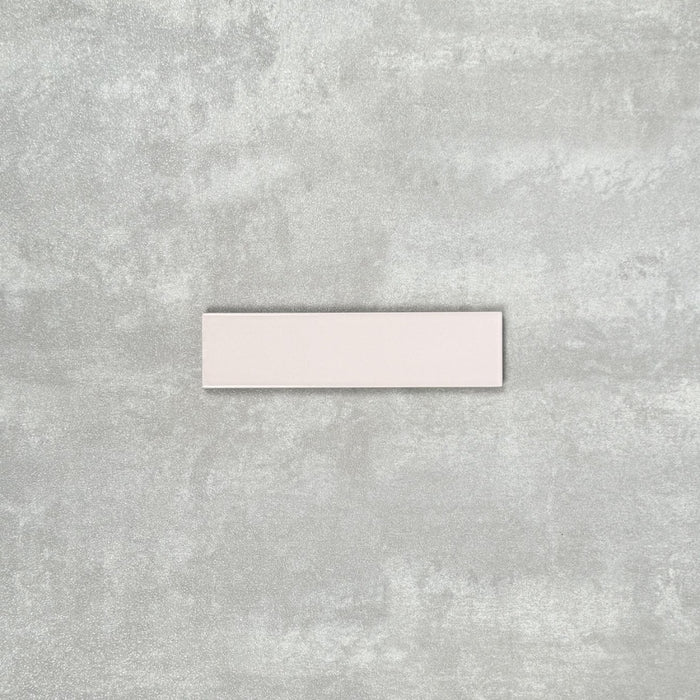 FULL TILE SAMPLE Gallery GLOSS Stony Pink Wall Tiles 5cm x 20cm