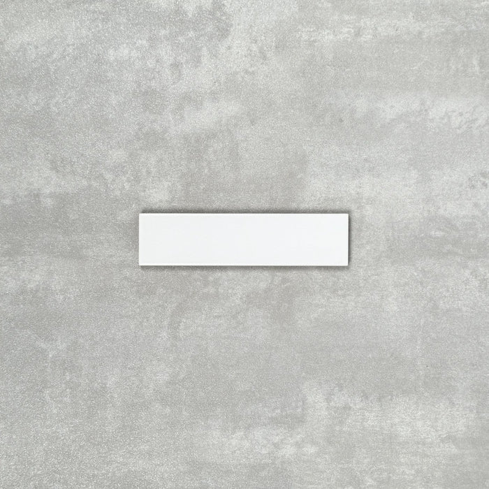 FULL TILE SAMPLE Gallery MATT White Wall Tiles 5 x 20cm