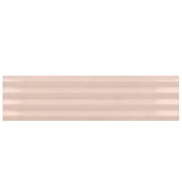 FULL TILE SAMPLE Gallery DECOR GLOSS Stony Pink Wall Tiles 5 x 20cm