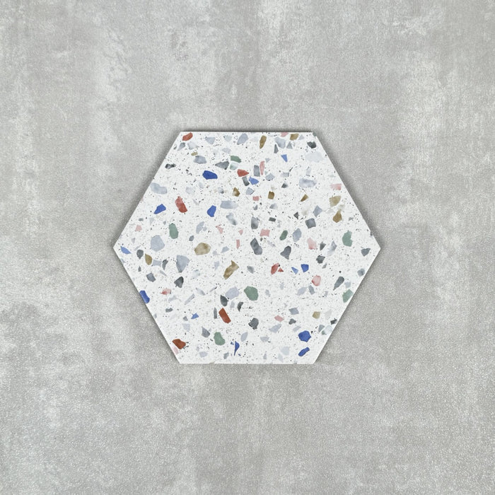 FULL TILE SAMPLE Gelato Tutti Frutti Colour HEXAGON