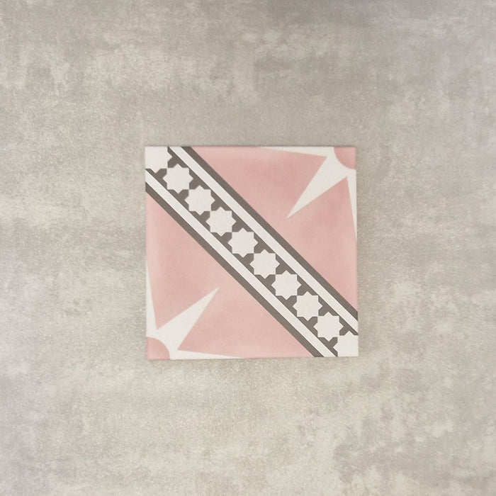 FULL TILE SAMPLE Gilgamesh Pink 20cm x 20cm