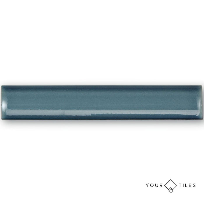 FULL SAMPLE Pimlico PENCIL TRIM River Blue Crackled Glaze