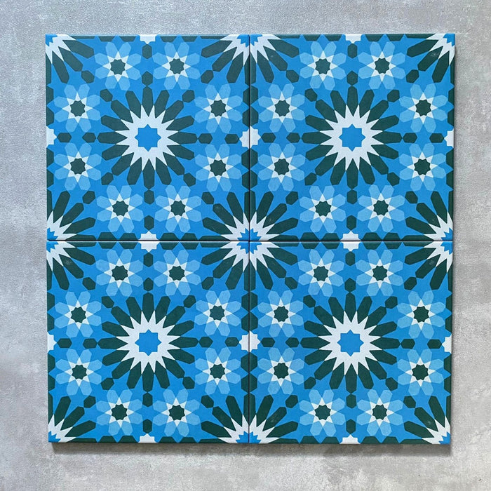 Fez Lakeside Moroccan Tiles Anti Slip  20cm x 20cm