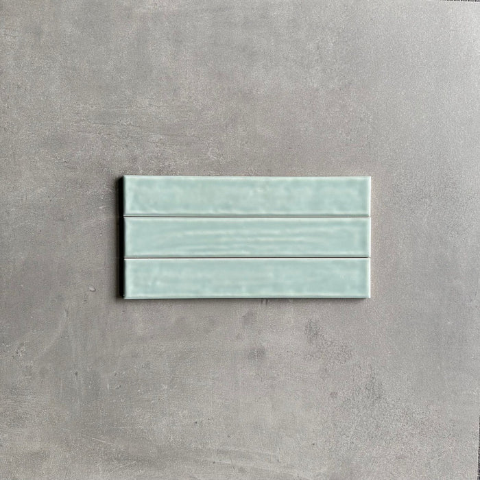 Nobu Pastelle Base Fern Green Gloss Wall Tiles 5cm x 30cm